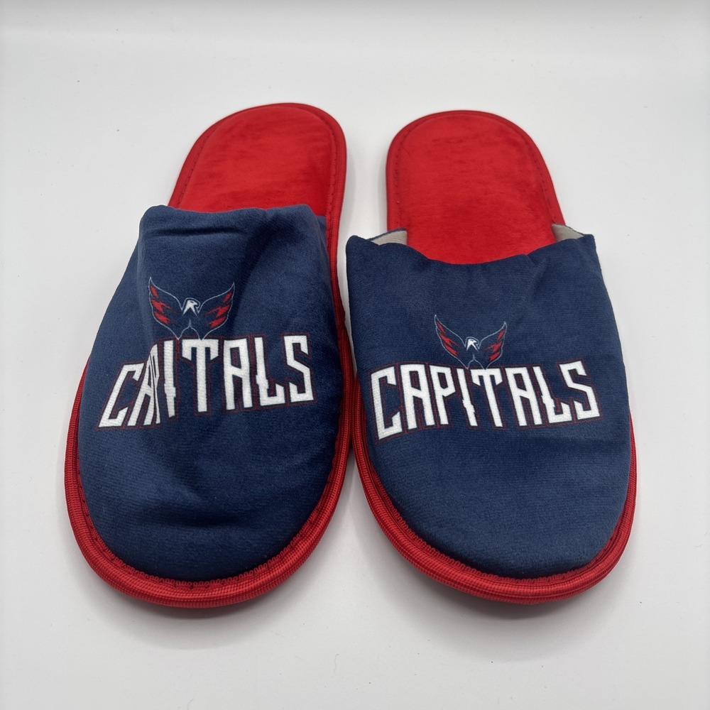Foco Washington Capitals Hockey Team Slippers‎ Men's Size Large (11-12)